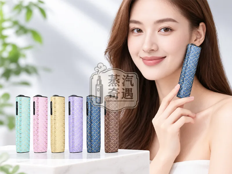 IQOS ILUMA i ONE 魚鱗紋保護套六色特寫圖加手持展示