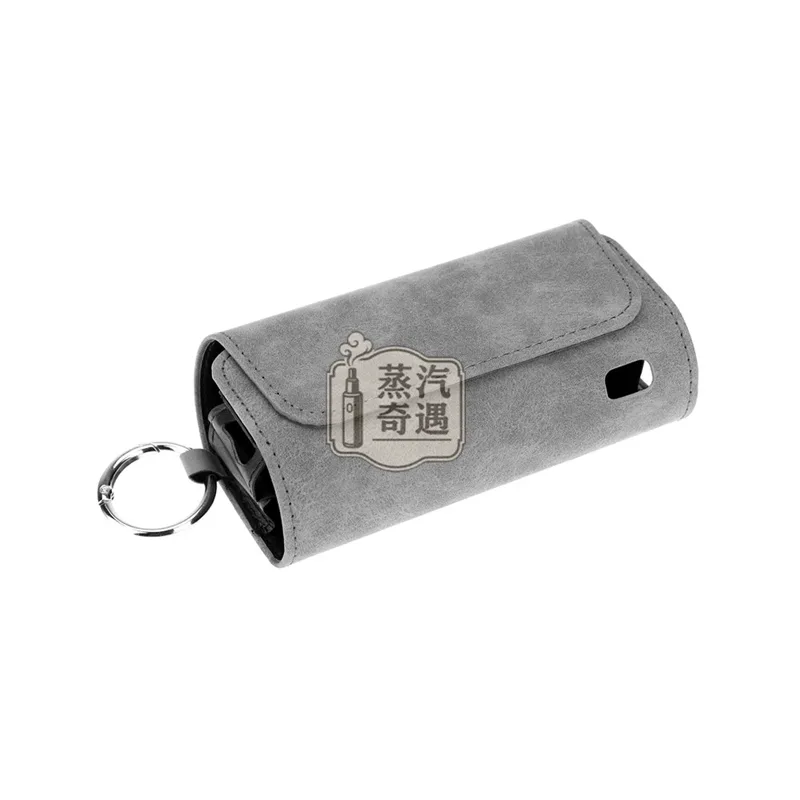 IQOS ILUMA 仿麂皮 PU皮革保護套 灰色款特寫