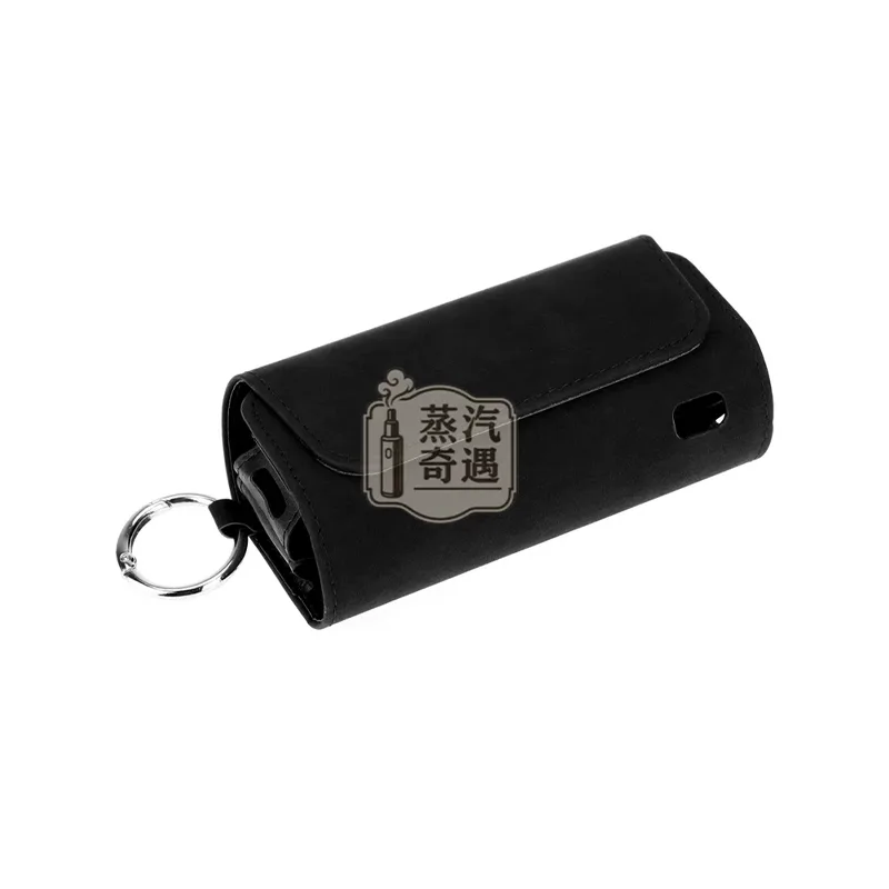 IQOS ILUMA 仿麂皮 PU皮革保護套 黑色款特寫